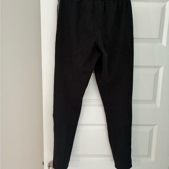 Adidas Black and White Sweatpants with Tapered Legs - Picture 4 of 4